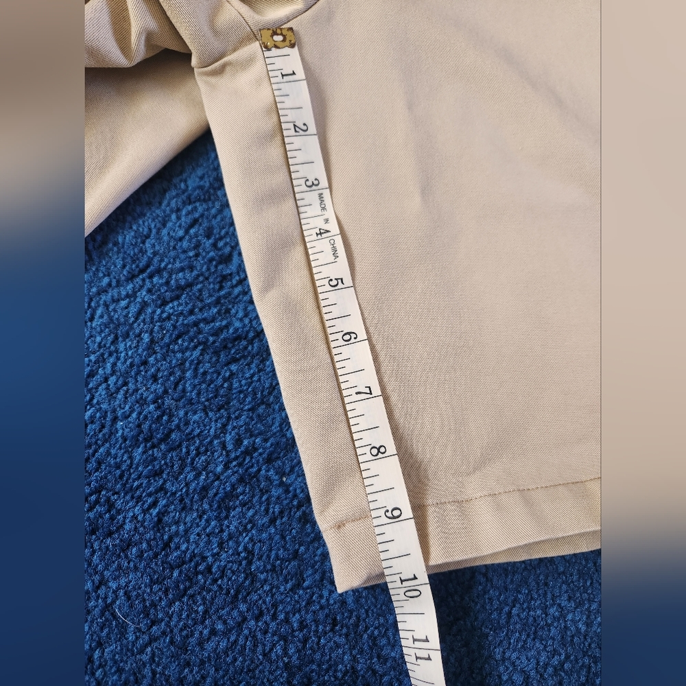 Nordstrom Stain Resistant Chino Style Shorts Khaki/34w - Picture 2 of 8